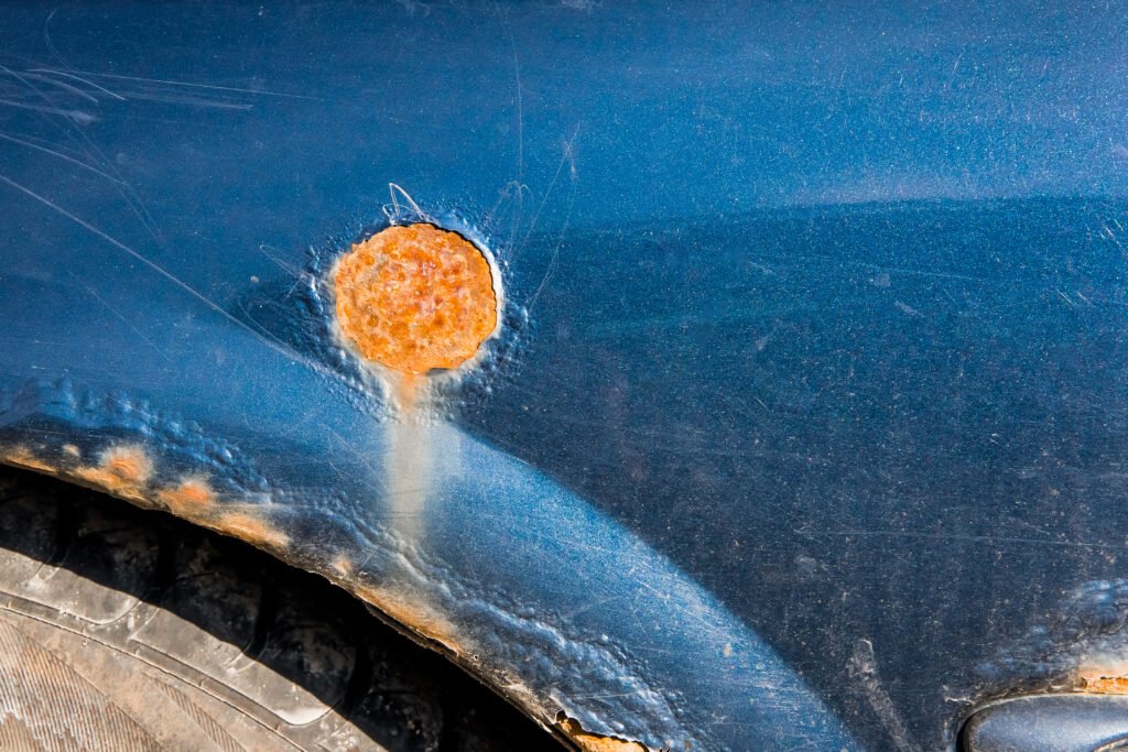 old car with rust